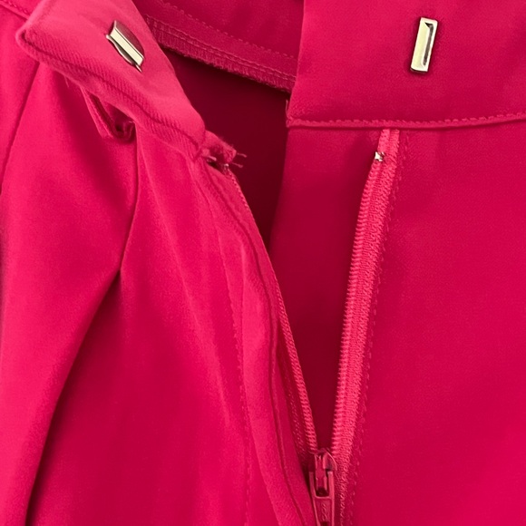 Nasty Gal Pink High-Waisted Slacks Straight Leg Trousers Size 6 - Picture 6 of 10